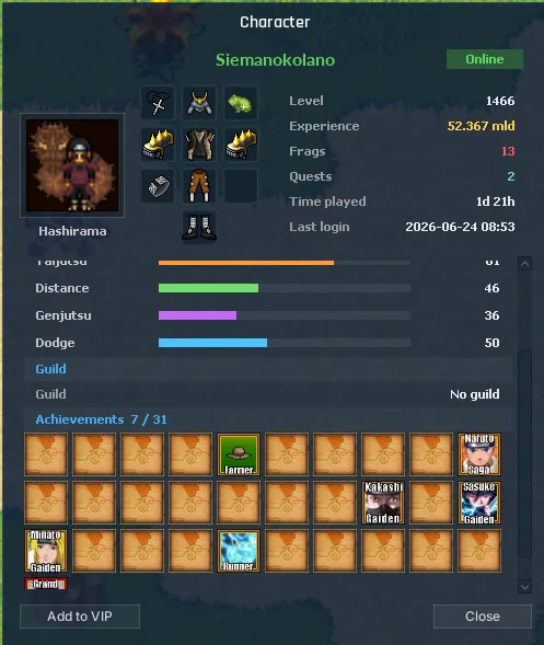 Build your shinobi