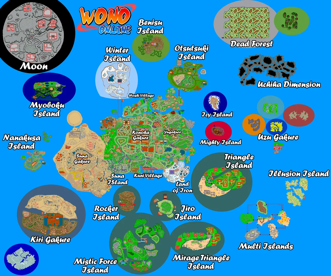 A vast, living shinobi world